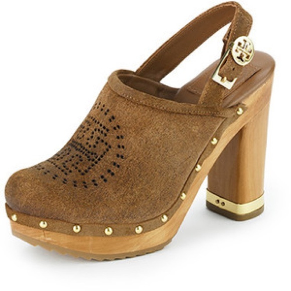 Tory Burch Suede Clogs
